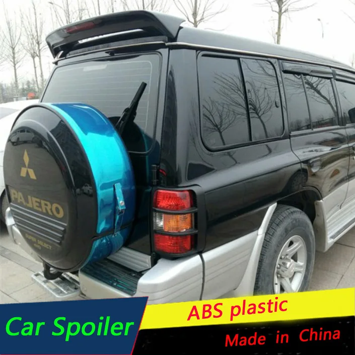 Для Mitsubishi V33 Pajero Спойлер ABS Материал заднего крыла автомобиля праймер задний