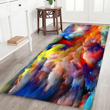 

Decorative Bedroom Bedside Mat Rug 3D Effect Floor Carpet Runner Mat 180x60cm