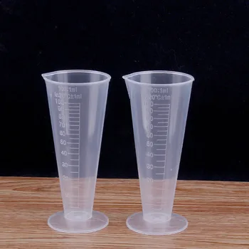 

100ml Clear Plastic Graduated Measuring Cup for Baking Beaker Liquid Measure JugCup Container