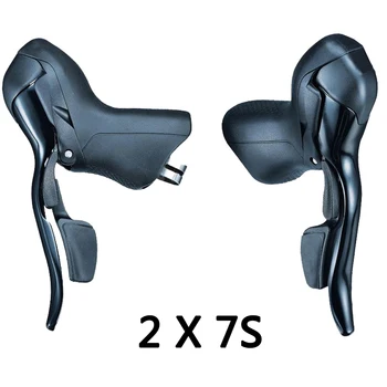 

Road Bike Folding Car Transmission 2/3*7 Speed Front And Rear Dial Transmission Shifter Speed Shift Trigger Set