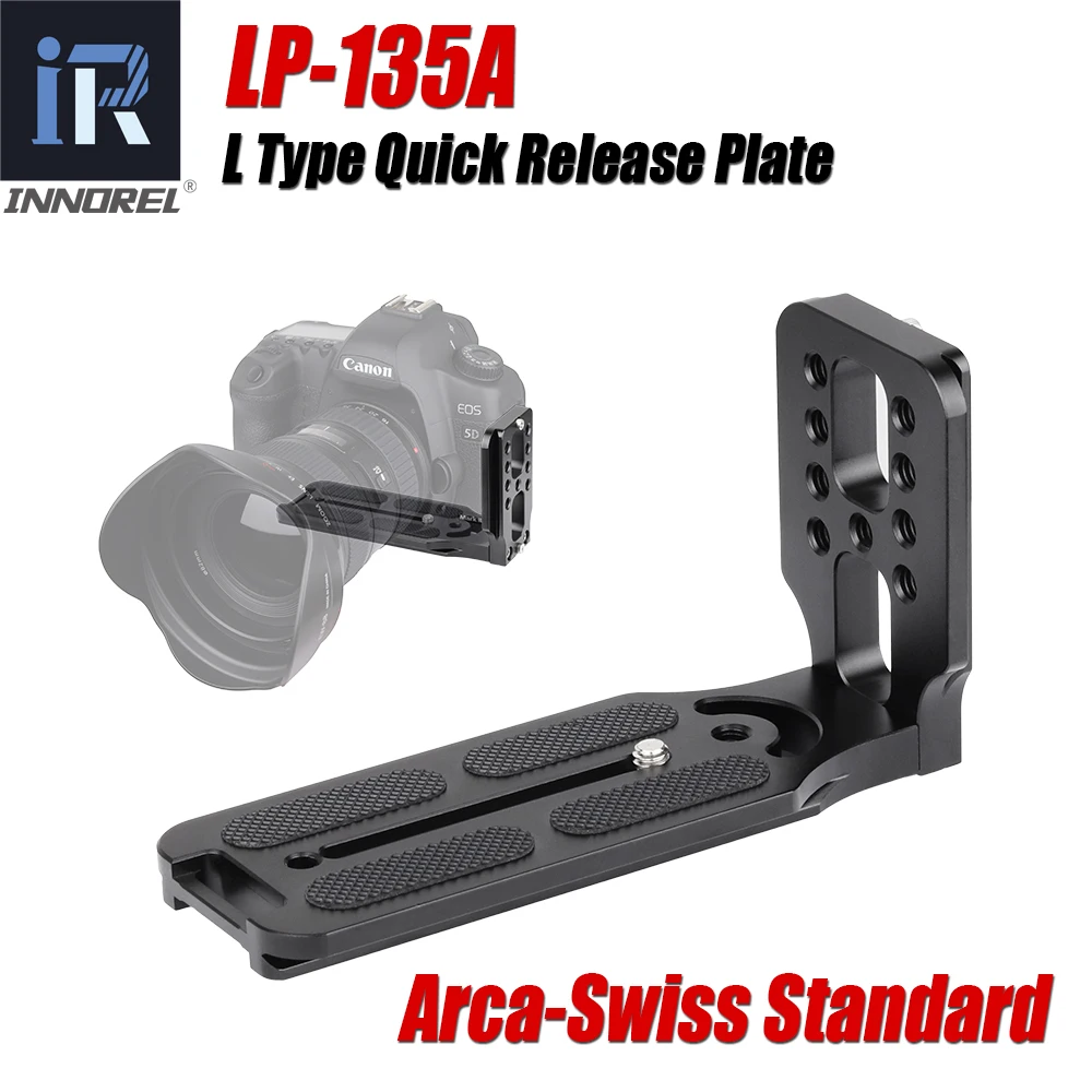 

LP-135A Professional L Type Quick Release Plate Fast Loading Vertical Camera Bracket Grip Specifically for Arca-Swiss Standard