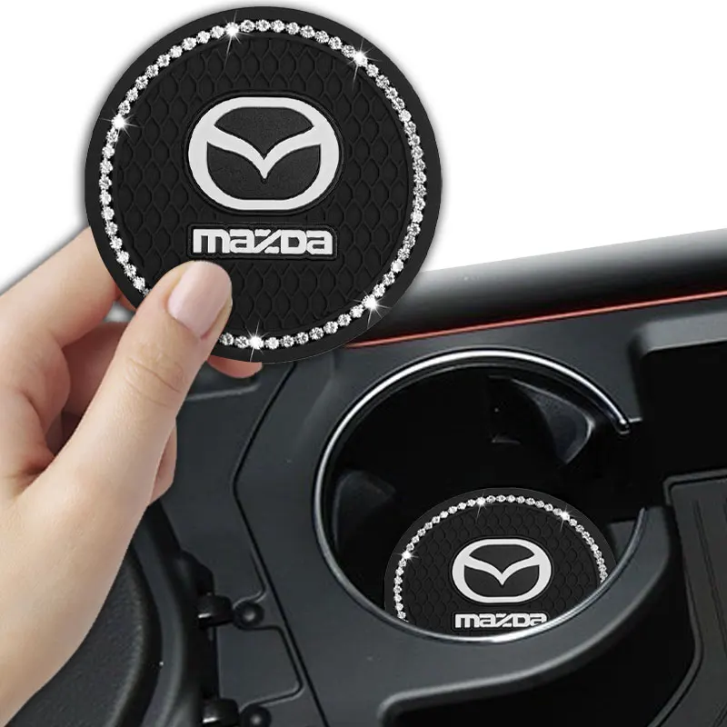 1pcs Diamond Car Cup Holder Coaster Non Slip Pad Mat Interior for Mazdas 3 6 CX 5 CX-5 CX3 323 Accessories Styling | Автомобили и