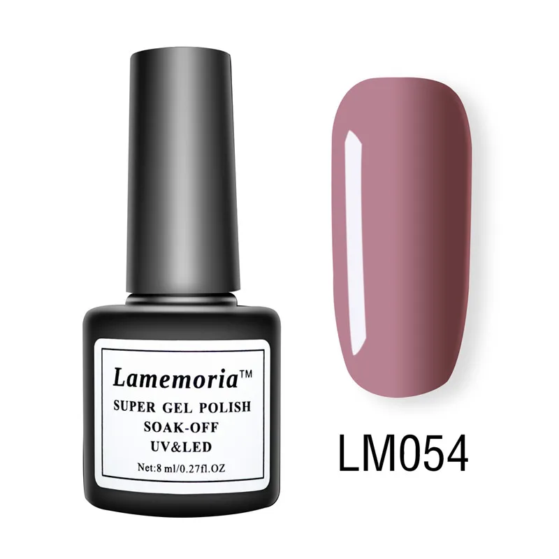 LM-54 Lamemroia, 8 мл, Гель-лак для ногтей, 36 цветов на ваш выбор, УФ светодиодный, быстросохнущий, стойкий, замачиваемый, лак, модный - Цвет: LM-54