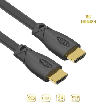 

HDMI 2.1 gold plated Cable 4K @120HZ 8K @60HZ UHD HDR 48Gbps cable for PS4 HDTVs TV xbox Projectors 1m 1.5m 1.8m 2m 3m HDMI 2.1