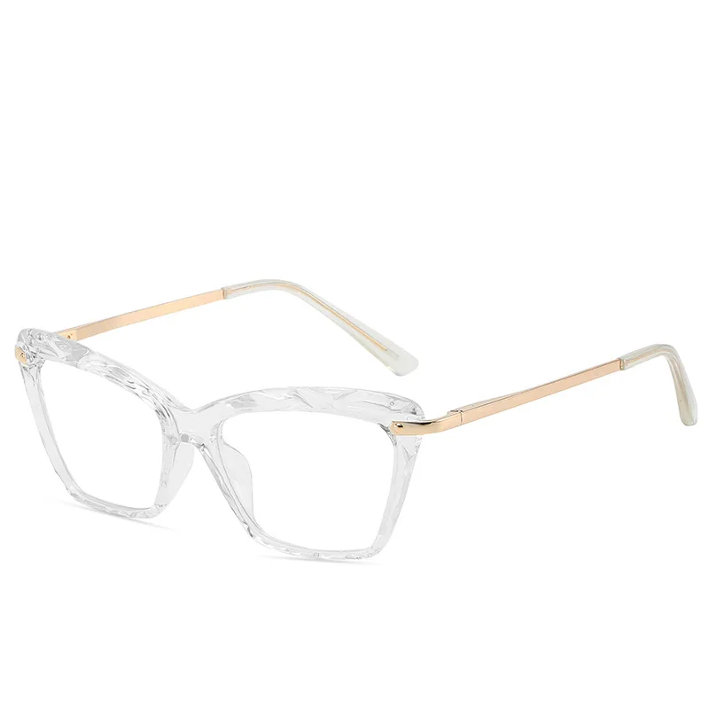 Модный бренд дизайн сексуальные женские кошачьи женские очки прозрачные линзы, оправа для женщин модные оптические очки - Цвет оправы: Clear