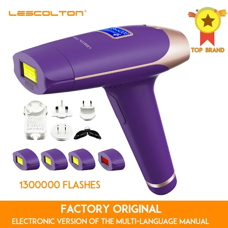 Lescolton 1300000 раз 5в1 IPL эпилятор постоянное удаление волос с ЖК дисплеем машина лазер