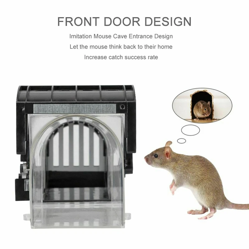 2 Pack Humane Mouse Traps Reusable Plastic Rodents Trap No Kill Live Catcher  Mice Rat Trap for Indoor and Outdoor - AliExpress