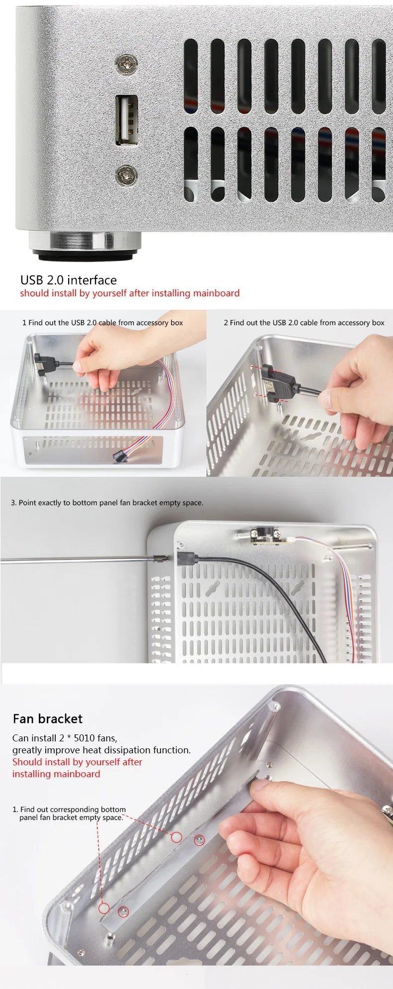 Cheap Small Industrial Aluminum Thin Client Mini Itx Computer PC Case