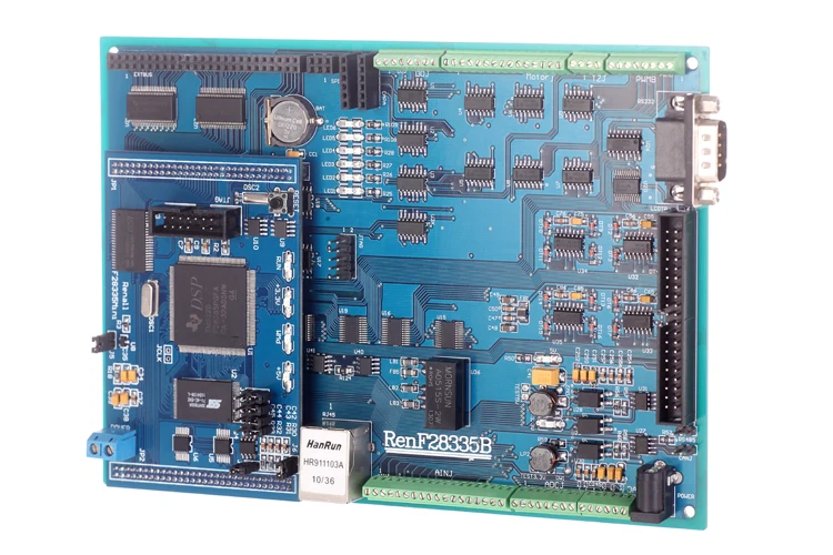 DSP макетная плата F28335 Промышленное Качество с портом Ethernet для достижения быстрой связи