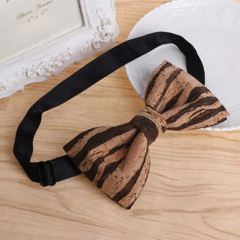

Wood Bow Tie Wooden Men's Novelty Handmade Wedding Accessories Harajuku Neckwear LX9E
