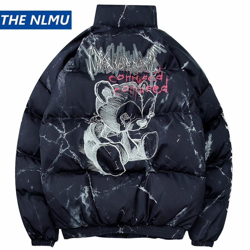 2019 Winter Hip Hop Jas Parka Beer Print Mannen Windjack Streetwear Harajuku Gewatteerde Jas Jas Warm Uitloper Hipster HC007 2019 Winter Hip Hop Jas Parka Beer Print Mannen Windjack Streetwear Harajuku Gewatteerde Jas Jas Warm Uitloper Hipster HC007