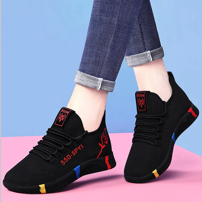 Running Shoes Tennis Shoes Fashion Women Running Shoes Rose Soft Sneakers Woman Athletic Breathable