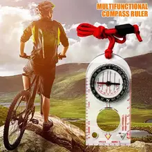 Профессиональный двойной шаровой карты Многофункциональный Открытый Туризм Кемпинг путешествия компас ноги карта шкала линейки практичный Компас Карта