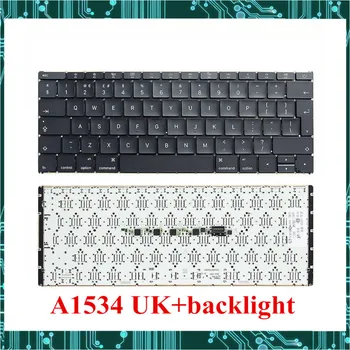 

original A1534 UK keyboad with backlight For Macbook Pro Retina 12" A1534 Laptop keyboard EMC 2991 EMC 3099 2105 2016 2017 Year
