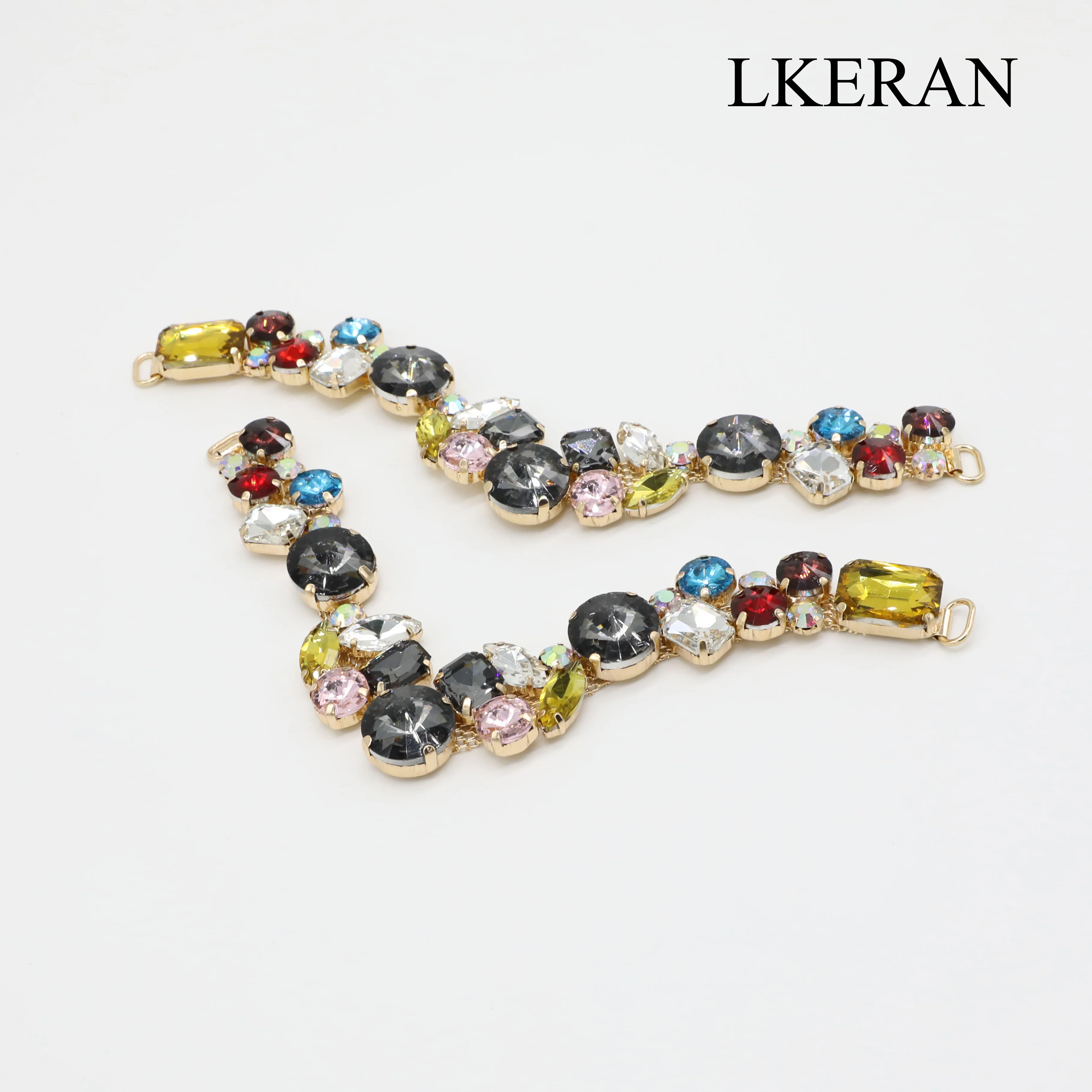 Сандалии LKERAN с кристаллами соединители для бикини украшения одежды ручная
