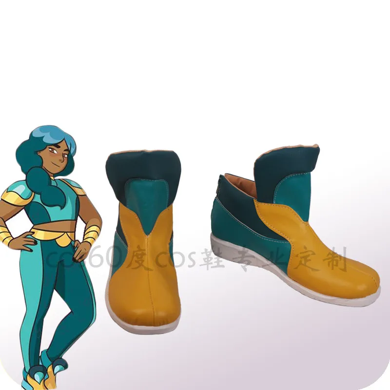 Обувь из искусственной кожи для косплея She-Ra and the princess of power Mermista