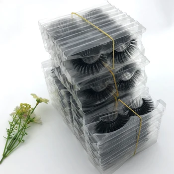 

Wholesale eyelashes 20/30 pairs 3d mink lashes custom sign false eyelash makeup mink eyelashes extension