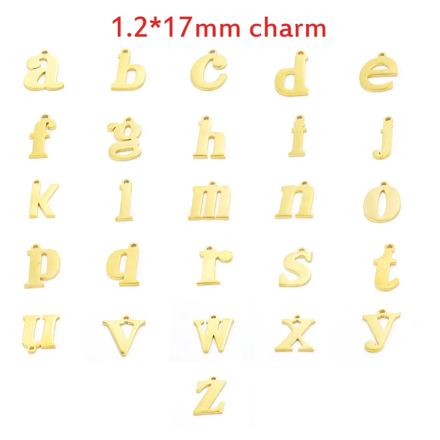 26pc 2colors 17mm Stainless Steel Mirror Polished Beads English Alphabet Letters A Z Big Letter For Diy Jewelry Finding Charms Aliexpress