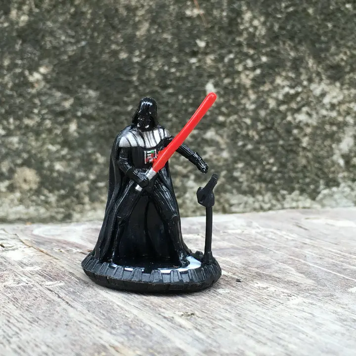 Anime peripherals genuíno figura de ação star wars peças de xadrez em  miniatura q versão modelo