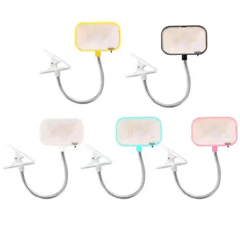 

Flexible Bright 2 LED Night Light With Clamp Reading Lamp Retro Rectangle
