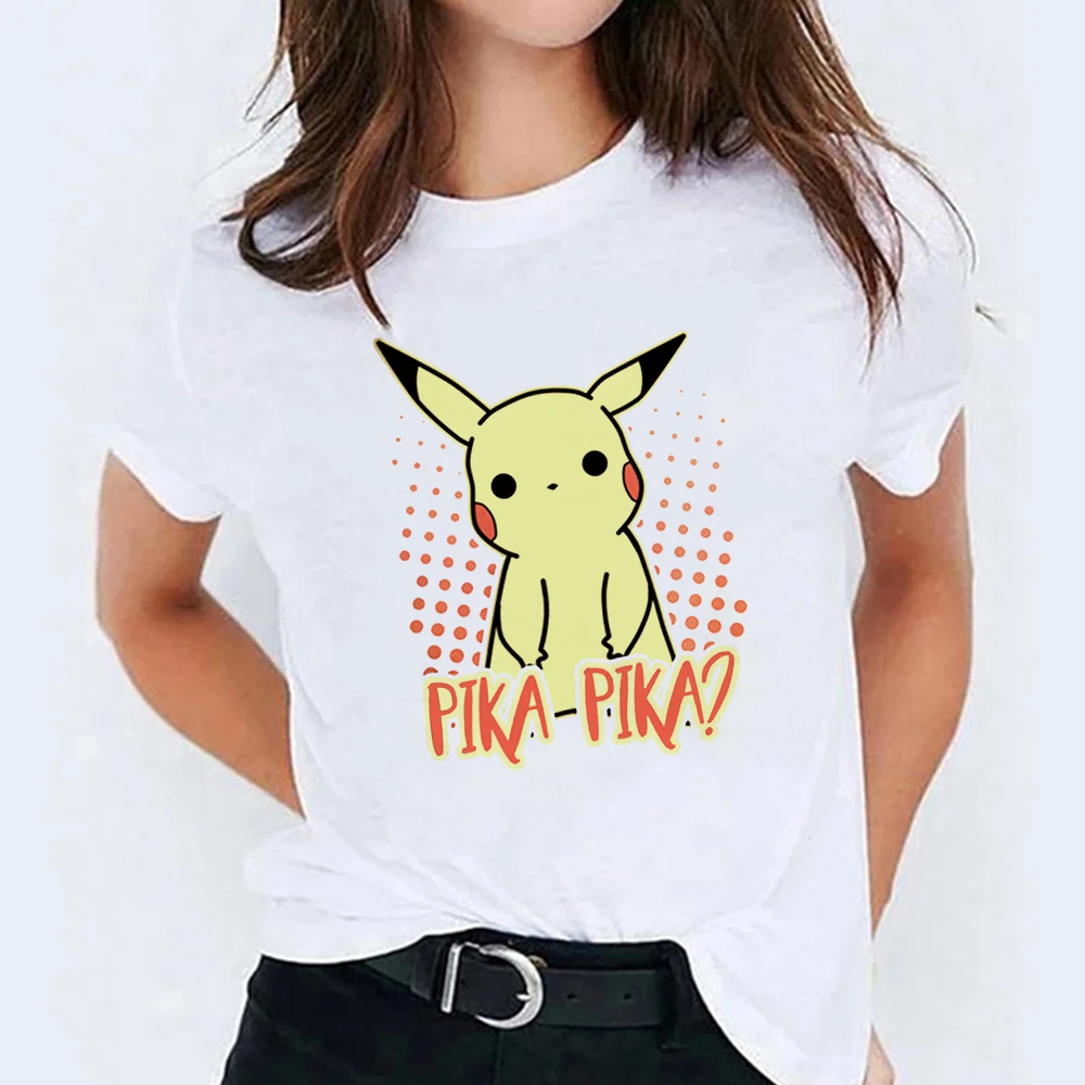 Новинка футболка Pika Женский Топ Симпатичные забавные Красивые футболки с