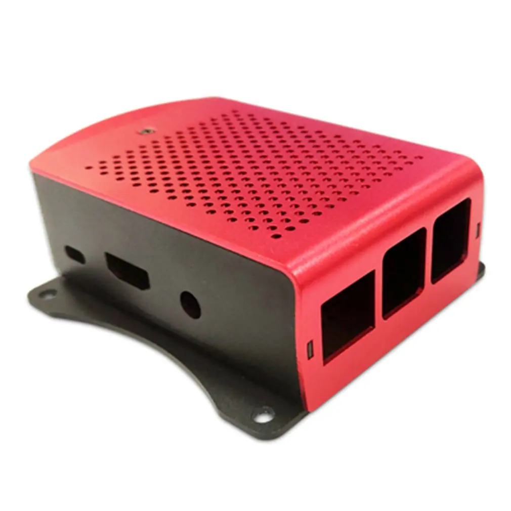 without fan Для Raspberry Pi 2 3 Модель B Plus алюминиевый серебристый зеленый черный корпус металлический корпус RPI 2 3 коробка совместима - Цвет: without fan
