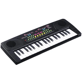 Wielofunkcyjne Mini pianino elektroniczne z mikrofonem dzieci przenośne 37 klawiszy cyfrowa muzyka Electone Keyboard tanie i dobre opinie CN (pochodzenie)