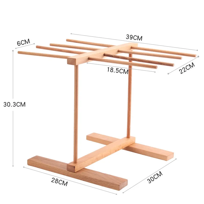 8 ряд деревянный ручной работы спагетти сушилка для пасты вермишель лингуине лапши висит стенд Многофункциональный Кухня стеллаж для хранения