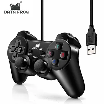 

Vibration Joystick Wired USB PC Controller For PC Computer Laptop For WinXP/Win7/Win8/Win10 For Vista Black Gamepad