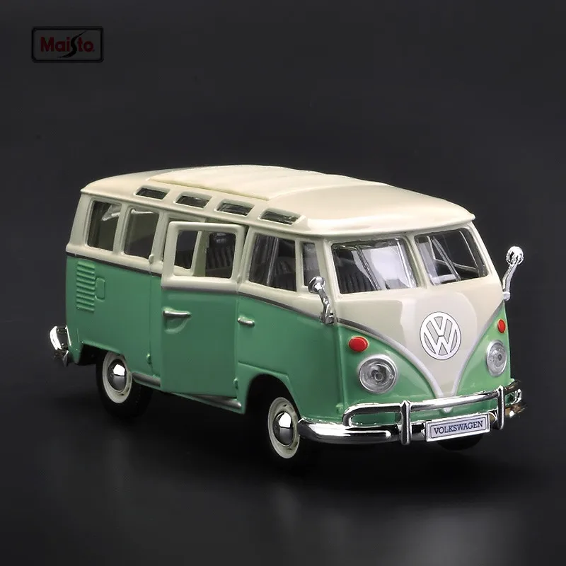 Maisto 1:25 Volkswagen Bus Samba Hot Car Alloy  car model die-casting model car simulation car decoration collection gift toy