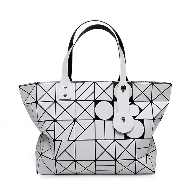 

2019 Spring And Summer New Style And Xuan Large Format Geometry Folding Quilted Korean-style Fashion Shoulder Women's Handbag