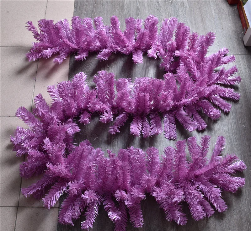 decorations 2.7 m pink purple simulation rattan luxury Christmas decoration simulation garland grass