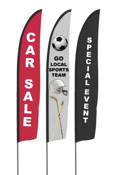 

3.M height beach flags with customized logo, single side or double side logos with pole and base and bags, free shipping
