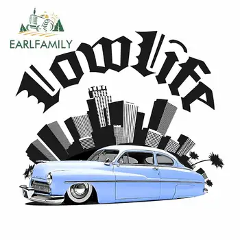 

EARLFAMILY 13cm x 11.3cm for Auto Series Baby Bue Eight Lowrider Surfboard Decal Occlusion Scratch Car Stickers Car Assessoires