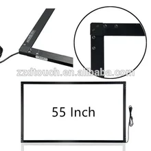 Professional production of 55 inch 10 points touch dustproof infrared multi touch screen frame for any interactive machine