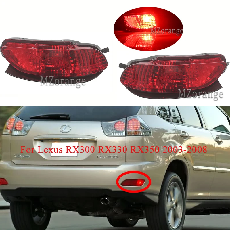 

1PCS LED Rear Brake Lights Bumper Reflector Light For Lexus RX300 RX330 RX350 2003-2008 Tail Fog Lamp Warning Light Tail Stop