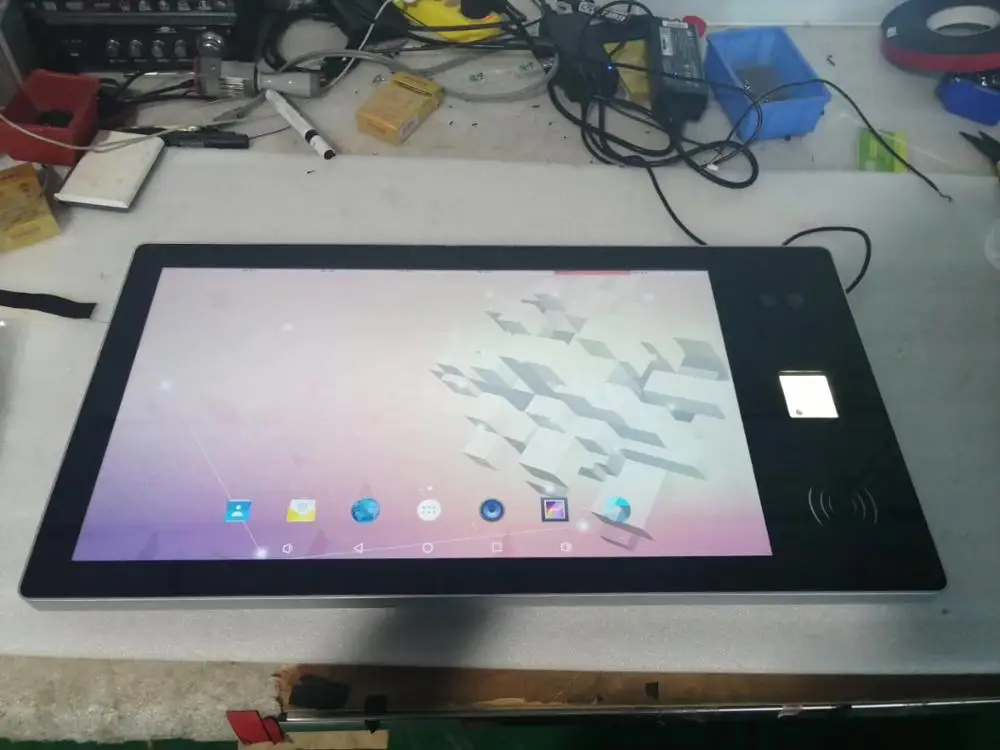 24 ''дюймовый планшет AIO lcd сенсорный экран панель дисплей с ПК карта NFC IC reader Камера Встроенный