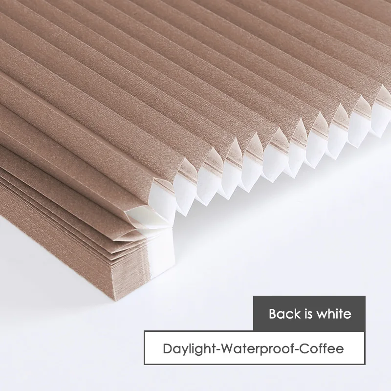 Жалюзи бесшнуровой сота жалюзи из водонепроницаемого материала, не пропускающая масло ткань шторы Жалюзи снижение уровня шума - Цвет: Daylight-Coffee