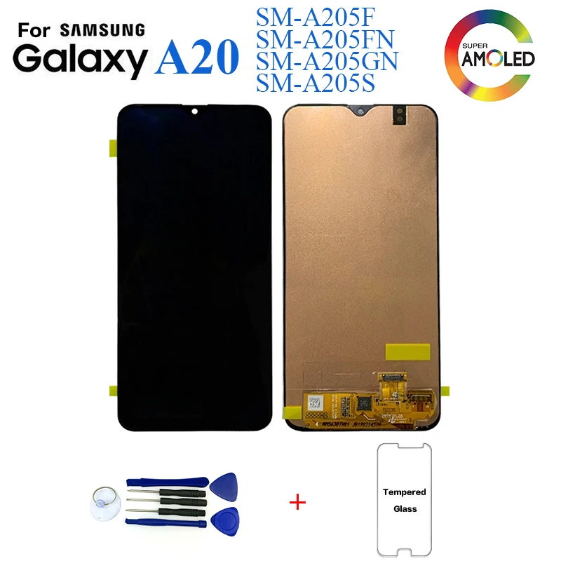 Recambio de pantalla lcd para Samsung A20, A205, SM-A205F, A205FN, módulo de  pantalla lcd - AliExpress Teléfonos y telecomunicaciones