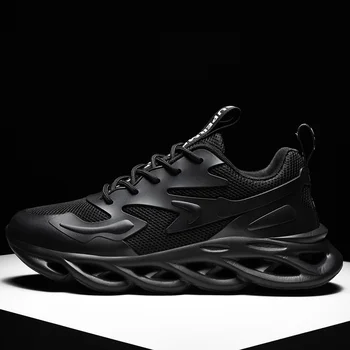 

Newest Running Shoes Men Casual Breathable Lightweight Sneakers Air Mesh PU Vamp Fashion Hollow Sole Sports Shoes Plus Size 48