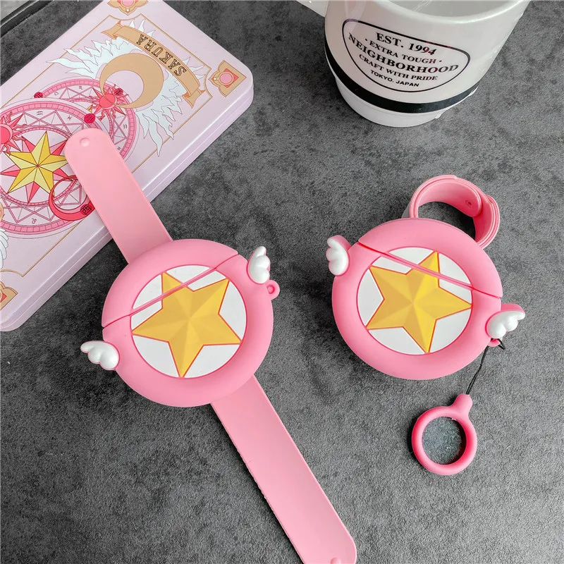 Милый Sailor Moon Summoner для Apple Airpods 2 чехол Модный мультяшный спортивный ремешок дизайн силиконовый чехол для наушников для Airpod