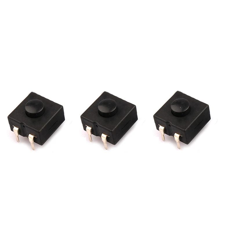 Double Row Vertical LED Flashlight Switch 3 Pins ON-ON-OFF 10Pcs/Lot 12*12 213BS led flashlight switch