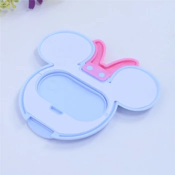 

Infant Baby Wet Wipes Cover Cute Reusable Flip Mount Lid For Wet Paper