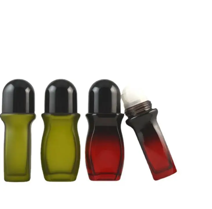 

50ml Glass Roll-On Deodorant Bottles Glass Tumbling Pain Bottle Fragrant Body Dew Bead Bottle For Natural Deodorant SN783