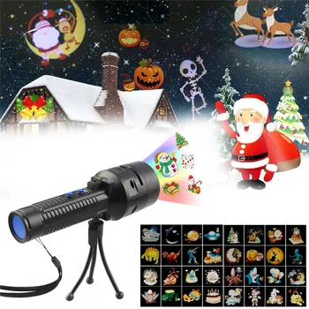 

33 Patterns LED Christmas Laser Snowflake Projector Waterproof IP65 Outdoor Garden Projector Spotlight Disco Xmas Lights CF577