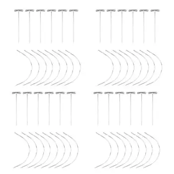 

1 Set Wig Making Pin Needles Set Wig T Pin C Curved Needles Hair Weave Needles