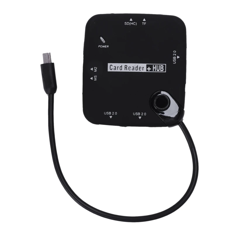 USB 2,0 порт, SD, TF, MS, M2 кард-ридер OTG usb-хаб Внешний USB 2,0 OTG кард-ридер Mini reader Multi in 1 OTG адаптер SD(HC