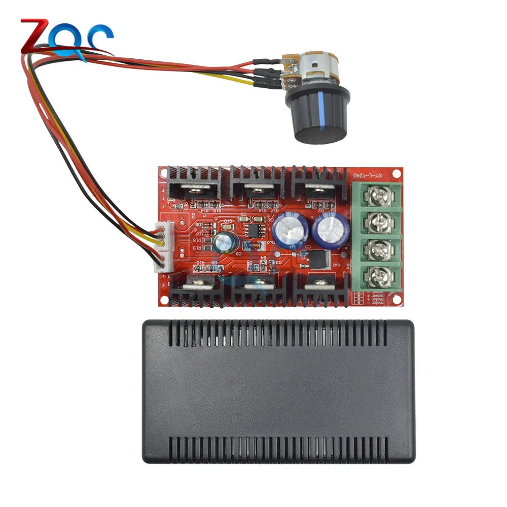DC 12V 24V 48V 2000W 10-50V MAX 40A DC Motor Speed Controller PWM HHO RC Fan Governor Car Regulator Power Control Switch