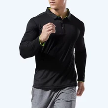 Мужская и женская спортивная рубашка для бега с длинным рукавом, быстросохнущие Теннисные Рубашки, Топы для спортзала, дышащие футболки поло для пробежек и тренировок, спортивная одежда