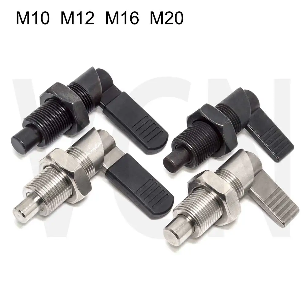 Metric M24 x 2 Thread Kipp 03089-3516 Steel Indexing Plunger Locking Pin Hardened C Style Black Oxide Finish Pull Knob 96 mm Length Metric M24 x 2 Thread Kipp 03089-3516 Steel Indexing Plunger Locking Pin Hardened C Style Black Oxide Finish Pull Knob 96 mm Length